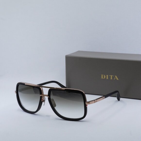 Dita MACH-ONE DRX 2030-L Aviator Sunglasses - Matte Black/Gold/Grey - Picture 4 of 11